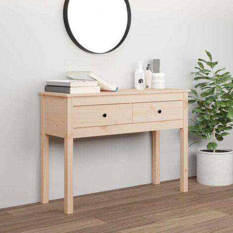 Mesa consola madera maciza de pino 100x35x75 cm vidaXL