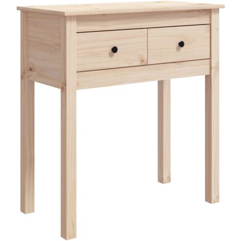 Mesa consola madera maciza de pino 70x35x75 cm vidaXL