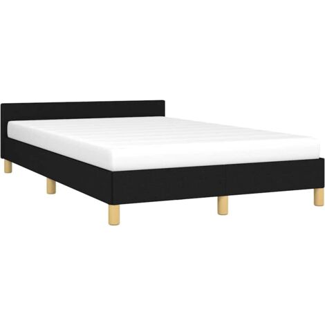 Estructura de cama sin colchón tela negro 120x200 cm vidaXL (1/5)