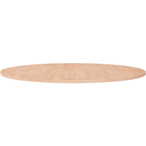 Superficie de mesa redonda madera de roble sin tratar Ø90x1,5cm vidaXL