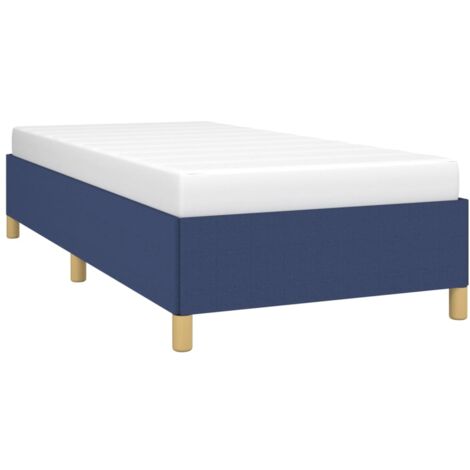 Estructura de cama sin colchón tela azul 90x190 cm vidaXL (1/5)