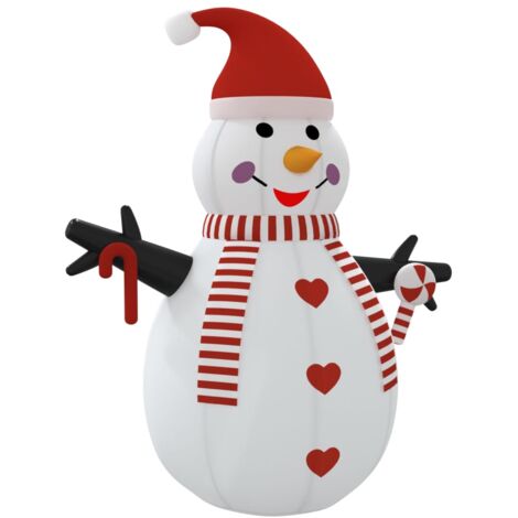Muñeco de nieve hinchable con LED 250 cm vidaXL