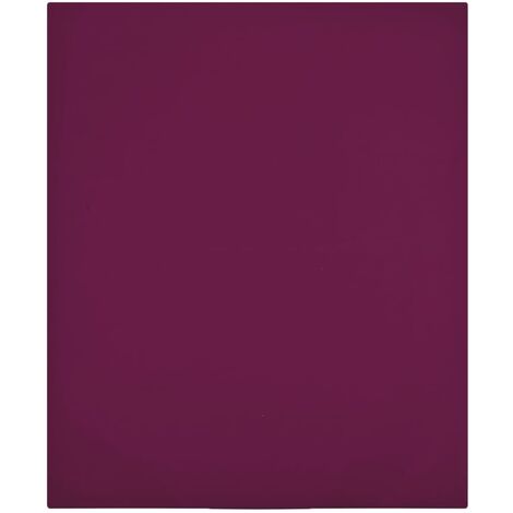 Sábana bajera jersey algodón burdeos 100x200 cm vidaXL