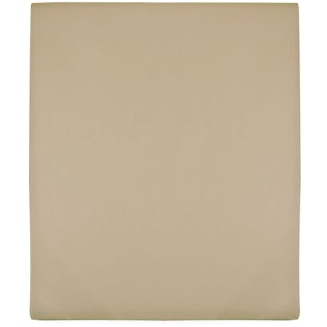 Sábanas bajeras jersey 2 uds algodón gris taupe 160x200 cm vidaXL