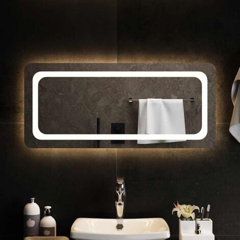 Espejo de baño con LED 90x40 cm vidaXL