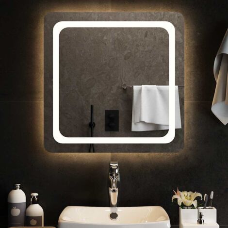 Espejo de baño con LED 60x60 cm vidaXL (1/5)