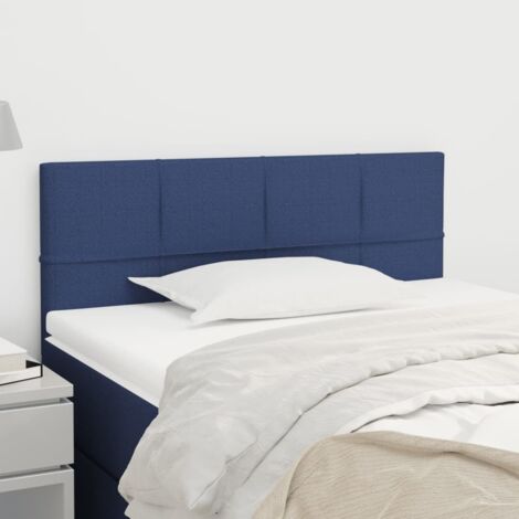 Cabecero de tela azul 80x5x78/88 cm vidaXL (1/5)