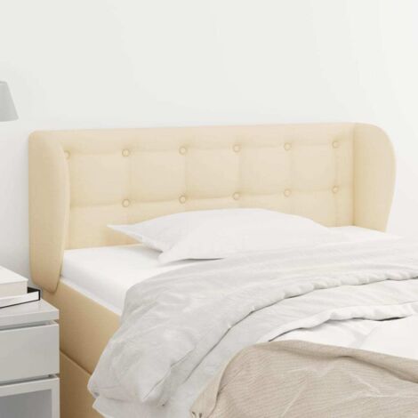 Cabecero de tela color crema 83x23x78/88 cm vidaXL (1/5)