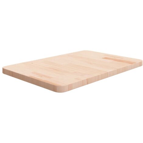 Encimera de baño madera maciza sin tratar 60x40x2,5 cm vidaXL