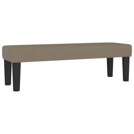 Banco de tela gris taupe 100x30x30 cm vidaXL