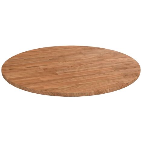 Tablero de mesa redonda madera de roble marrón claro Ø60x1,5 cm vidaXL