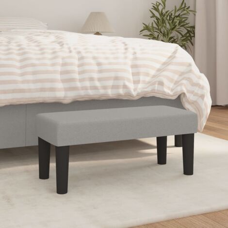 Banco de tela gris claro 70x30x30 cm vidaXL