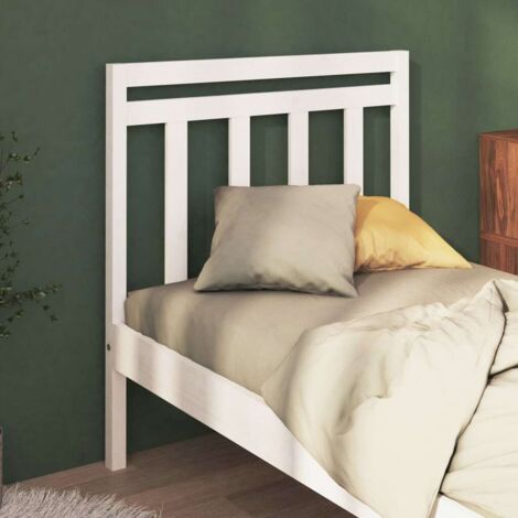 Cabecero de cama madera maciza de pino blanco 95x4x100 cm vidaXL (1/5)