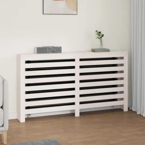 Cubierta de radiador madera maciza de pino blanco 153x19x84 cm vidaXL