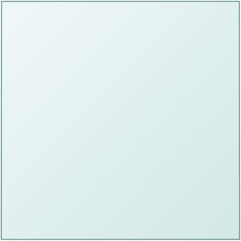Superficie de mesa vidrio templado transparente 60x60 cm vidaXL