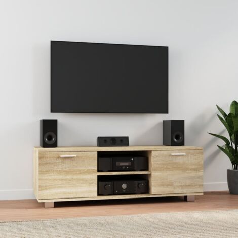 Mueble para TV madera de ingeniería roble Sonoma 120x40,5x35 cm vidaXL