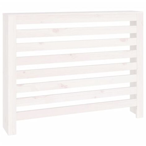 Cubierta de radiador madera maciza de pino blanco 108,5x19x84cm vidaXL