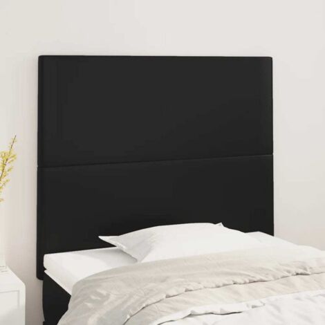 Cabecero de cama negro 90x5x118/128 cm piel sintética vidaXL (1/5)