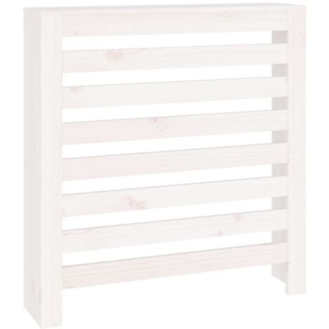 Cubierta de radiador madera maciza de pino blanco 79,5x19x84 cm vidaXL