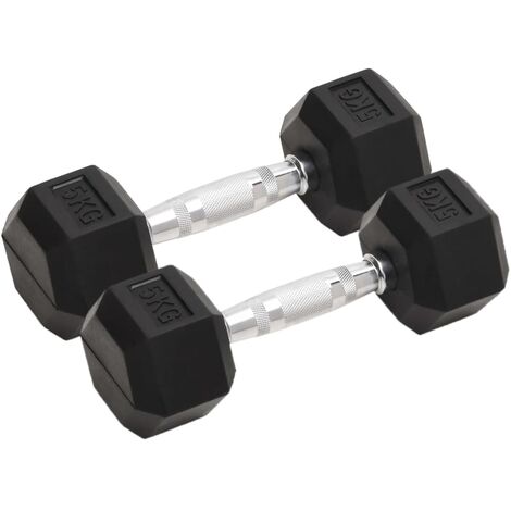 Mancuernas 2 unidades total hierro fundido 10 kg vidaXL