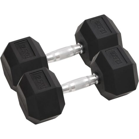 Mancuernas 2 unidades total hierro fundido 25 kg vidaXL