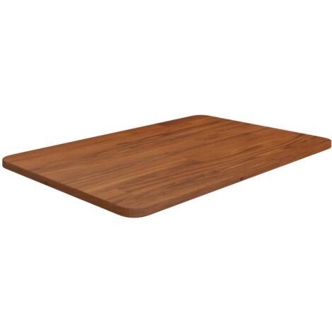 Encimera baño madera maciza tratada marrón oscuro 60x40x1,5 cm vidaXL