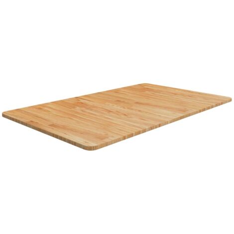 Encimera baño madera maciza tratada marrón claro 100x60x1,5 cm vidaXL