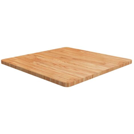 Tablero de mesa cuadrada madera roble marrón claro 70x70x2,5 cm vidaXL (1/4)