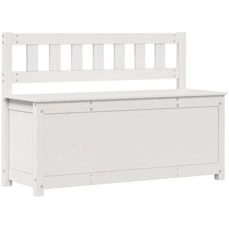 Banco de madera maciza de pino blanco 110x41x76,5 cm vidaXL