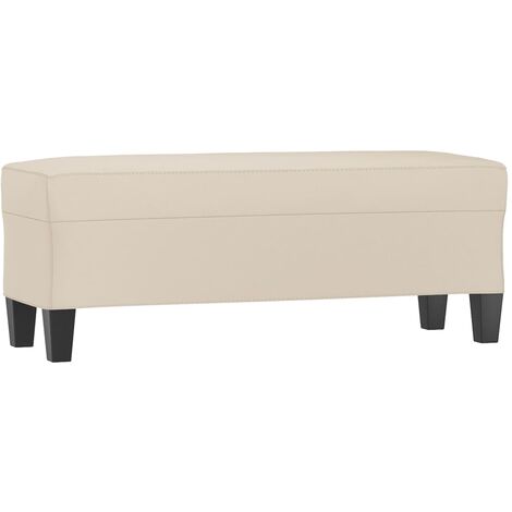 Banco de tela de microfibra gris oscuro 100x35x41 cm vidaXL