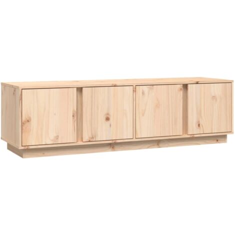 Mueble de TV de madera maciza de pino 140x40x40 cm vidaXL