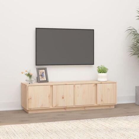 Mueble de TV de madera maciza de pino 140x40x40 cm vidaXL