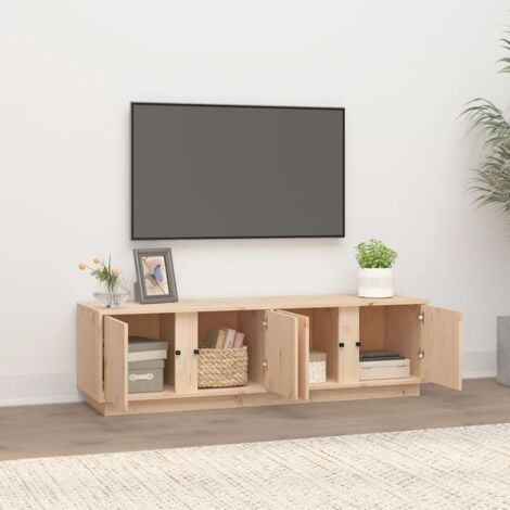 Mueble de TV de madera maciza de pino 140x40x40 cm vidaXL