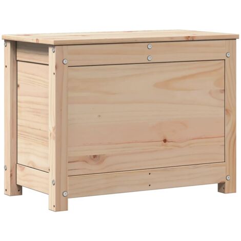 Caja de almacenamiento madera maciza de pino 60x32x45,5 cm vidaXL