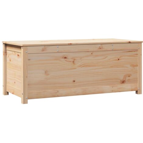 Caja de almacenamiento madera maciza de pino 110x50x45,5 cm vidaXL