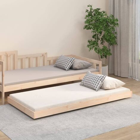 Estructura de cama sin colchón madera maciza de pino 90x190 cm vidaXL
