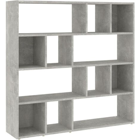 Estantería/divisor de espacios gris hormigón 105x24x102 cm vidaXL