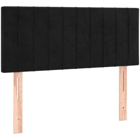 Cabecero de terciopelo negro 80x5x78/88 cm vidaXL (1/5)