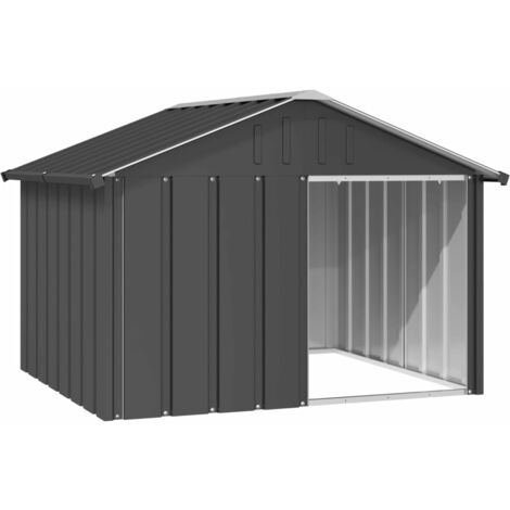 Casa de perro acero galvanizado antracita 116,5x103x81,5 cm vidaXL