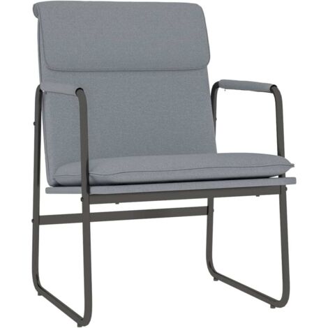 Sillón de relax tela gris claro 55x64x80 cm vidaXL (1/5)