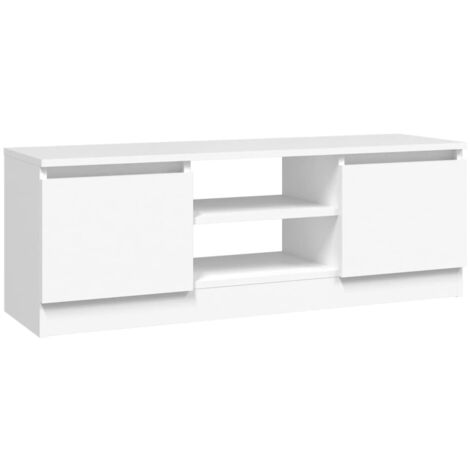 Mueble de TV con puerta blanco 102x30x36 cm vidaXL