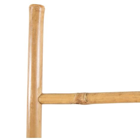 yorten Escalera para Toallas de Bambú con 5 Peldaños para Baño 40 x 150 cm