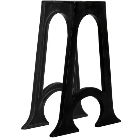 2 Patas de mesa de comedor en hierro macizo fundido vidaXL