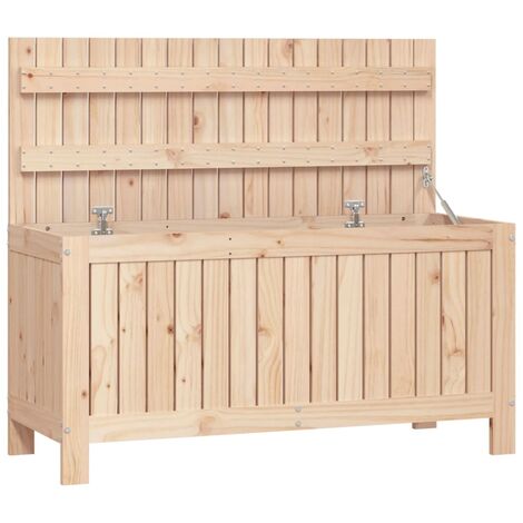 Caja de almacenaje jardín madera maciza de pino 108x42,5x54 cm vidaXL