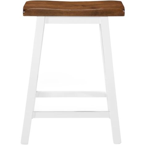Taburetes de cocina 2 unidades madera maciza vidaXL