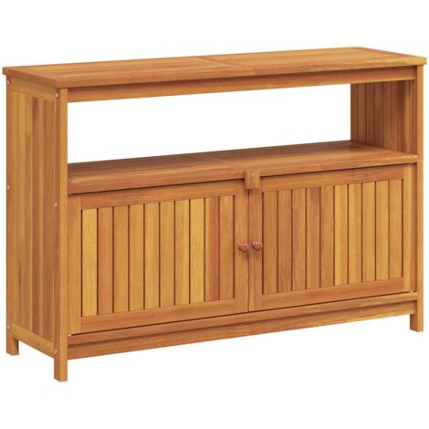 Mesa consola de jardín madera maciza acacia 110x35x75 cm vidaXL