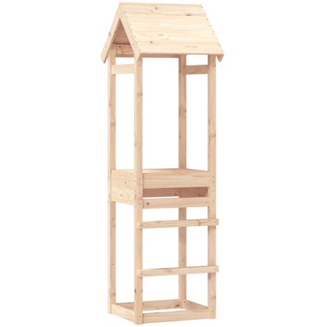 Torre de juegos madera maciza de pino 53x46,5x194 cm vidaXL