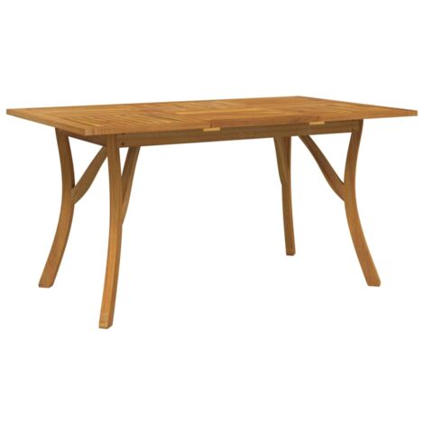 Mesa de jardín madera maciza de acacia 150x90x75 cm vidaXL (1/5)
