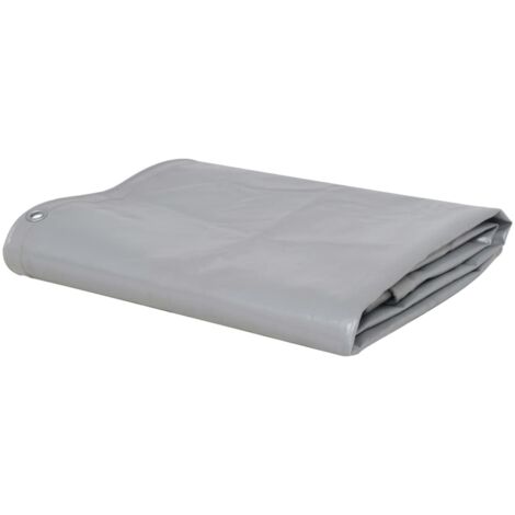 Lona 650 g/m² 3x4 m gris vidaXL