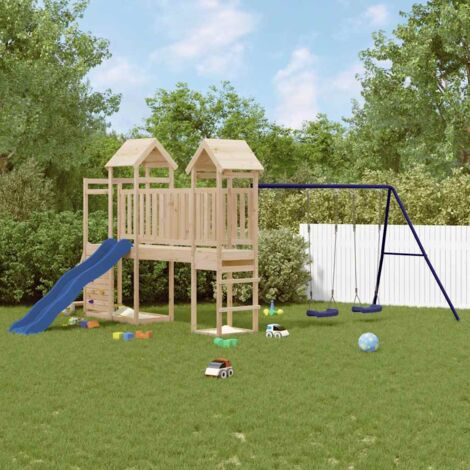 Parque infantil de exterior madera maciza de pino vidaXL